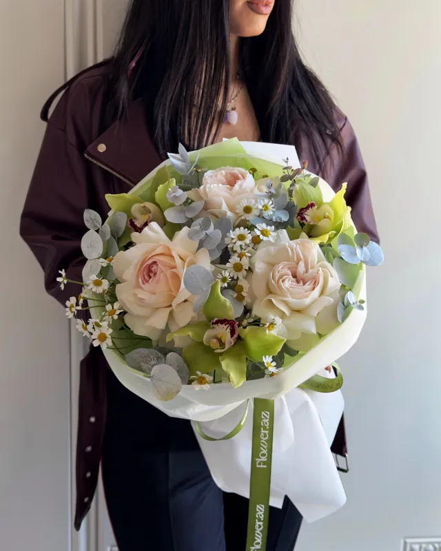 Green Whisper Elegance – Премиальный букет