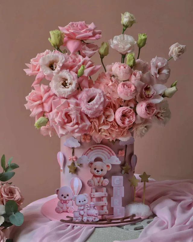 Baby Girl Premium Box Arrangement