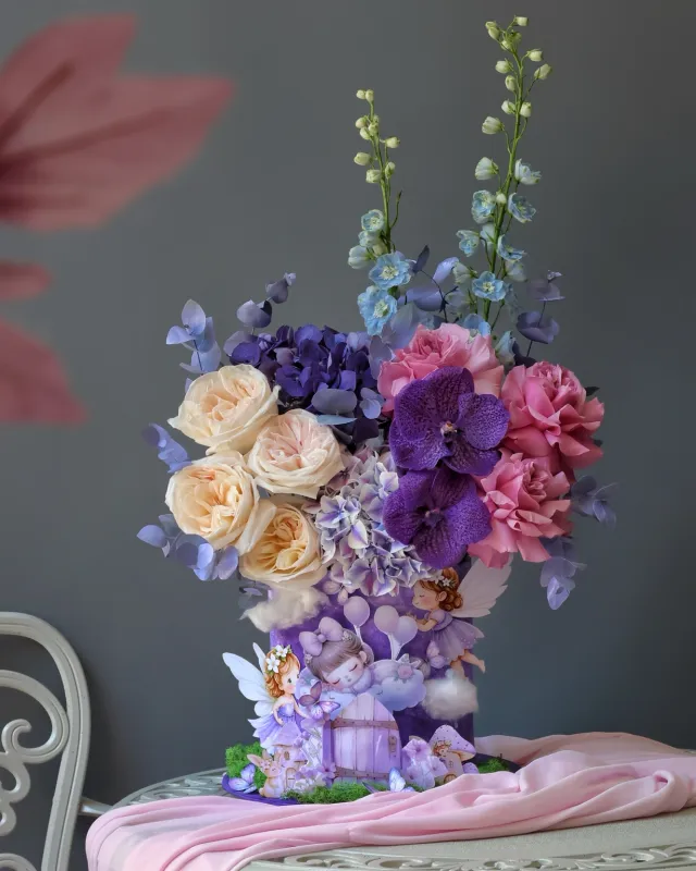 Lavender Fairy Art Box Composition