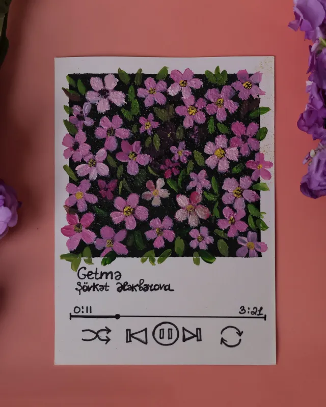 Akvarel Əl İşi Açıqca – Blooming Thoughts